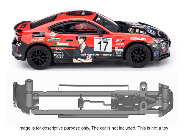 S24-ST2 Chassis for Policar Subaru BRZ / Toyota GT in Black Natural Versatile Plastic