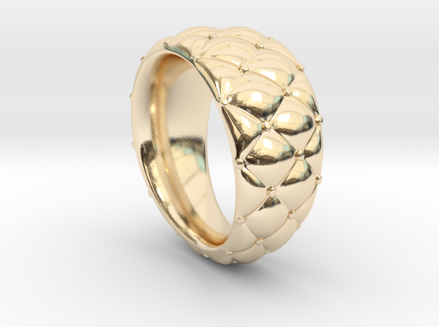 Qushion (size 60) in 14k Gold Plated Brass