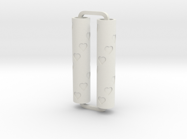 Slimline Pro hearts 01 ARTG in White Natural Versatile Plastic