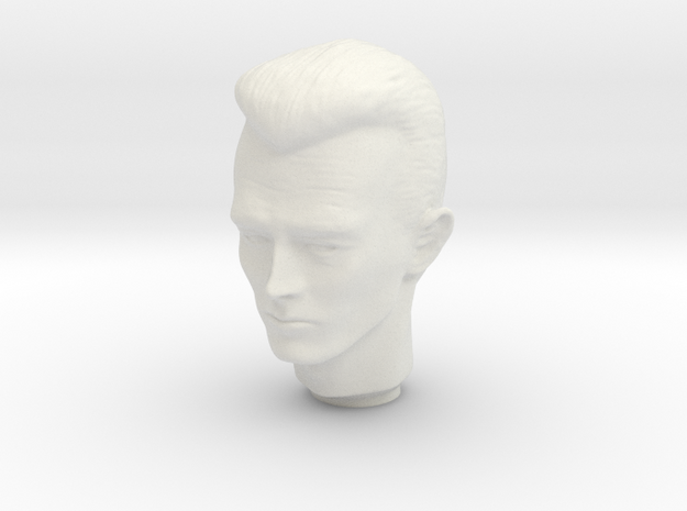 1/6 Terminator Head Sculpt for Action Figures in White Natural Versatile Plastic
