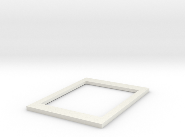 Ground Glass Holder Top in White Natural Versatile Plastic