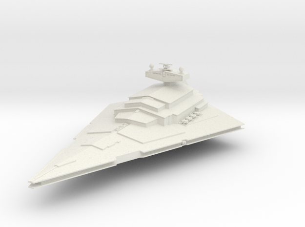 5000 Imperial class Star Destroyer Star Wars in White Natural Versatile Plastic