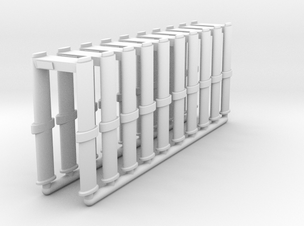 N Scale 10 Metal Detector Walkthrough Gates in Tan Fine Detail Plastic