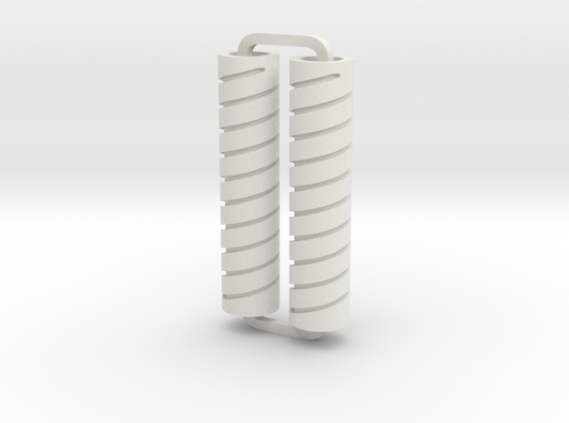 Slimline Pro spiral 07 lathe in White Natural Versatile Plastic