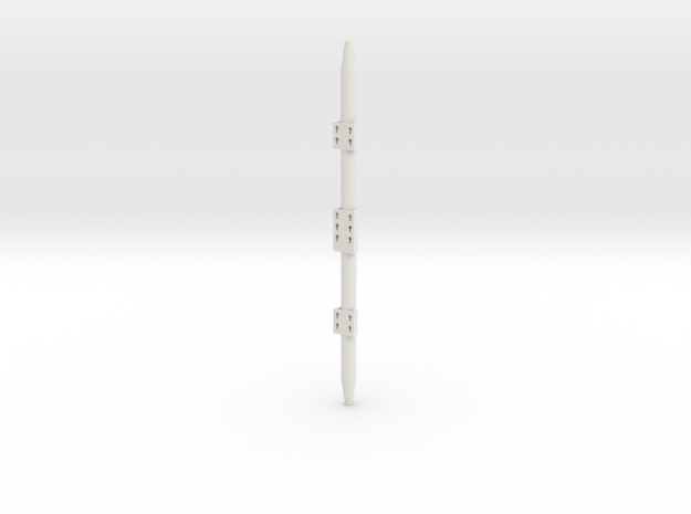 Cargo Bay Stanchion 1/6 in White Natural Versatile Plastic