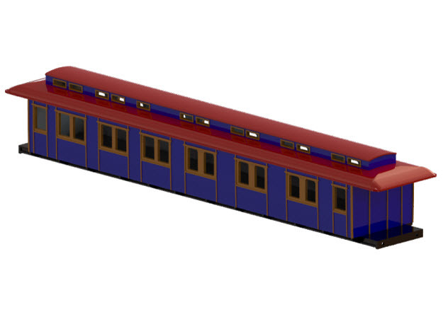 ABo1 modell 91 - Swedish passenger wagon in Tan Fine Detail Plastic