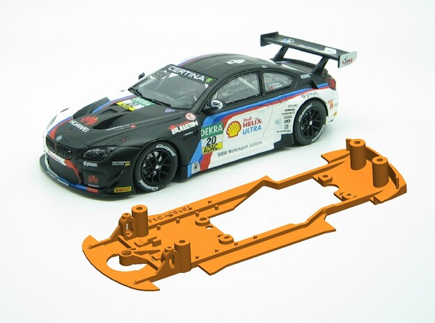 PSCA00601 Chassis Carrera BMW M6 GT3 in White Natural Versatile Plastic