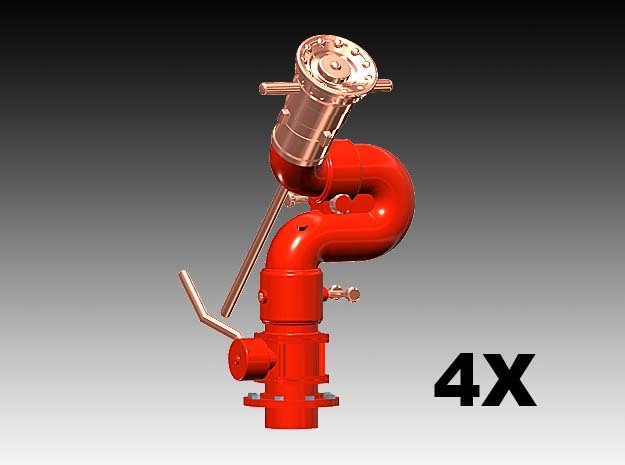 Copperhead Fire Monitor - 1:50 - 4X in Tan Fine Detail Plastic