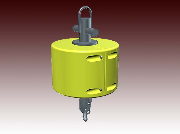 Mobilis AMR 1000 mooring buoy - 1:50 in White Natural Versatile Plastic
