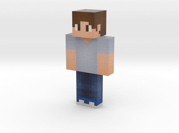 BlueGrayShirt Done | Minecraft toy in Natural Full Color Sandstone