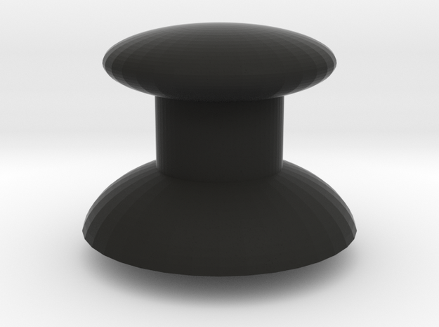 Domed Stick Hat in Black Natural Versatile Plastic