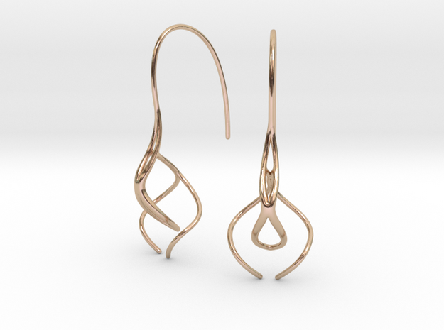 Ava earring pair in 14k Rose Gold