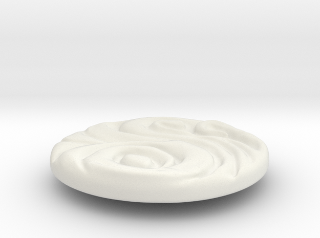 2019_pieza_01_with_ring 5.3cm in White Natural Versatile Plastic