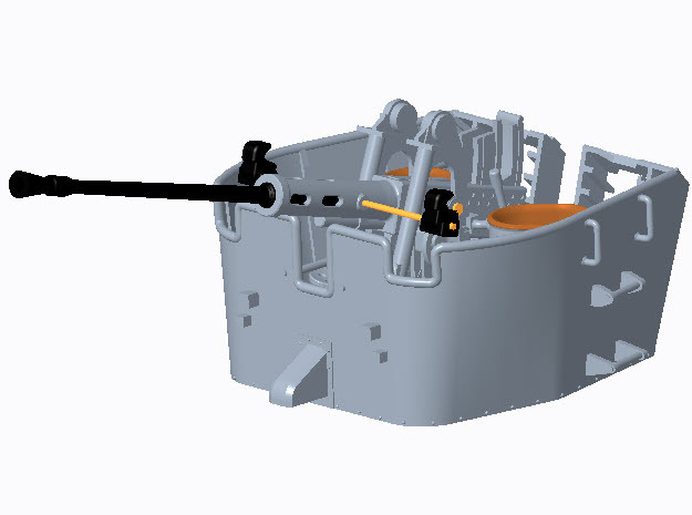 Bofors 40mm-L70 1:72  in Tan Fine Detail Plastic