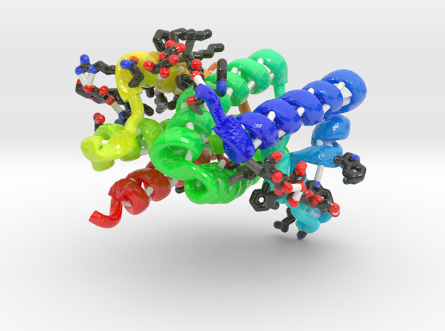 Rhomboid Protease GlpG (Large) in Glossy Full Color Sandstone