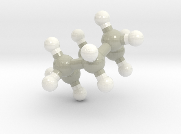 Cyclohexane Chair Conformation (Large) in Glossy Full Color Sandstone