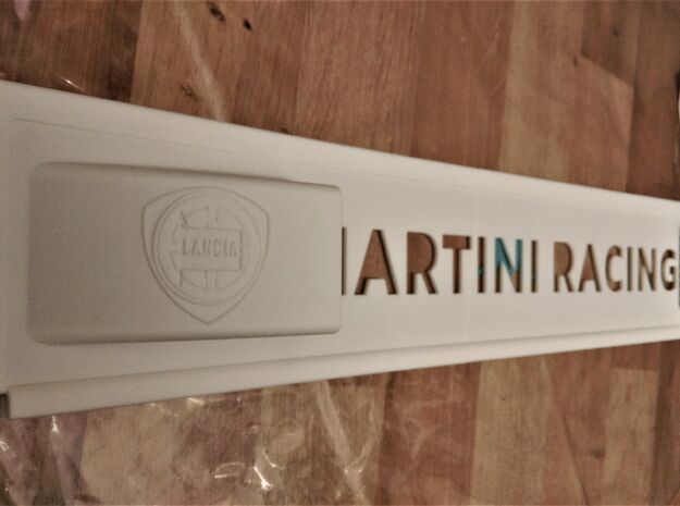 Lancia Delta 1 "Martini Racing" window Shield 4 in White Natural Versatile Plastic