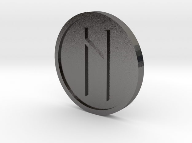 Haegl Coin (Anglo Saxon) in Polished Nickel Steel