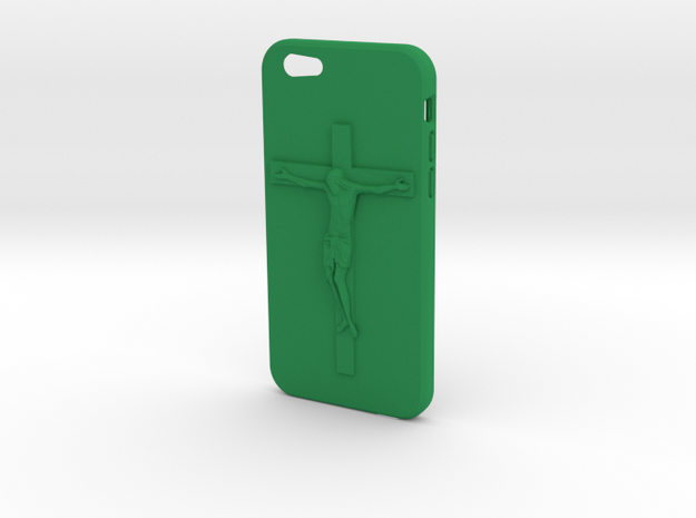 IPhone 6 Jesus Case in Green Processed Versatile Plastic
