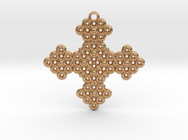 PGon Cross in Polished Bronze