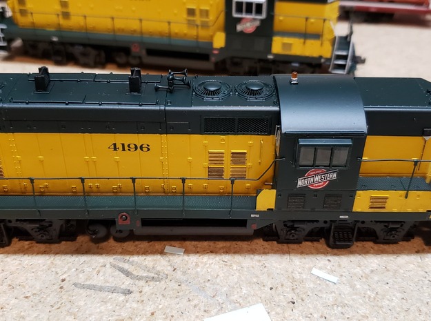 Chicago & North Western GP7R Part Set in Clear Ultra Fine Detail Plastic
