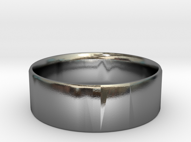 Simplistic Men's Ring  in Polished Silver: 9.5 / 60.25