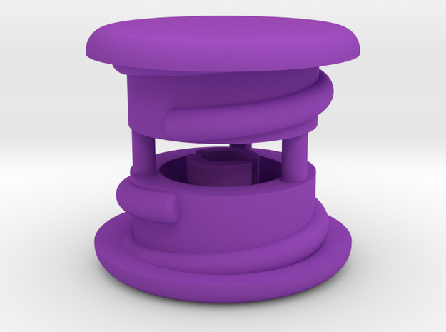 Thumbwheel Caps x 2 (PART CPGIZ22) in Purple Processed Versatile Plastic
