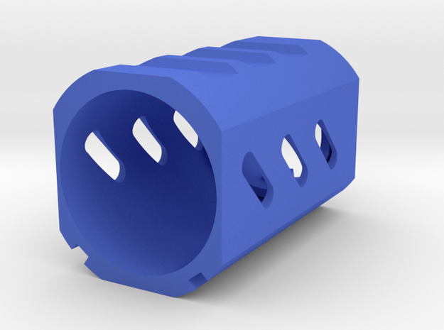 Heat Shield Muzzle for Nerf N-Strike Modulus in Blue Processed Versatile Plastic