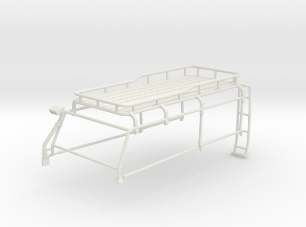 Orlandoo D110 Upper cage/rack with rear ladder. in White Natural Versatile Plastic