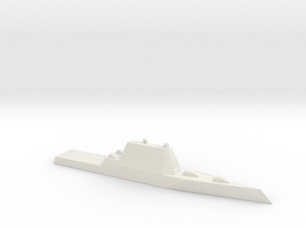 1/700 Scale USS Zumwalt DDG-1000 Class in White Natural Versatile Plastic