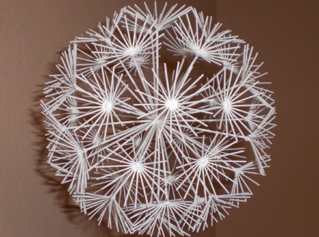 Dandelion in White Natural Versatile Plastic