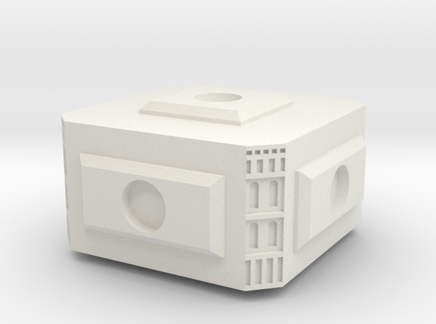 Modular Space Station Small Core Module in White Natural Versatile Plastic