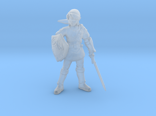 Link Hero 1/60 miniature for fantasy games dnd rpg in Smooth Fine Detail Plastic