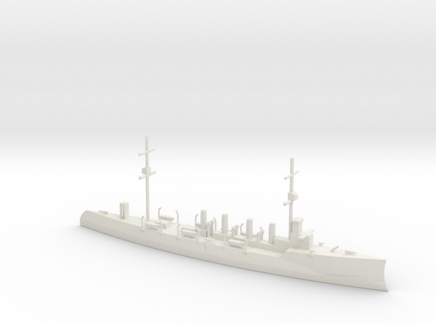1/700 Scale USS Chester CS-1 Scout Cruiser in White Natural Versatile Plastic