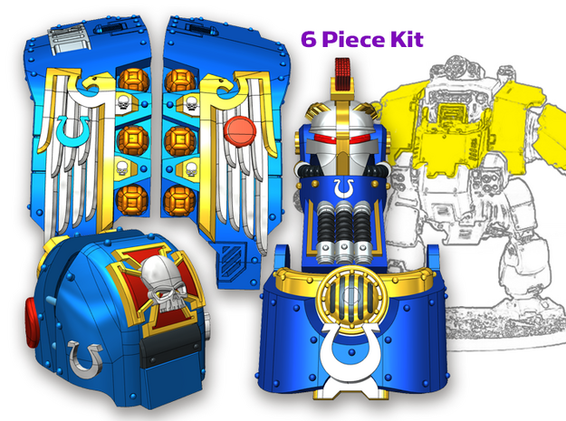 Ultra Legion: Full Atlas Pattern Kit in Tan Fine Detail Plastic