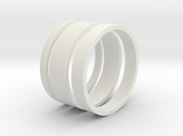 Nichole Ring Set in White Natural Versatile Plastic