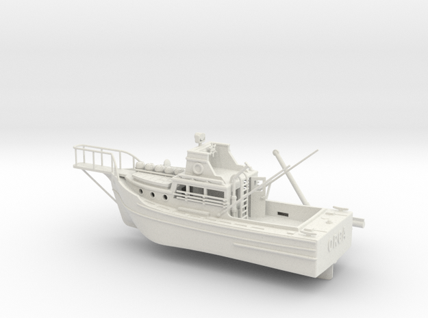 8 inch Jaws Boat By Edwin in White Natural Versatile Plastic