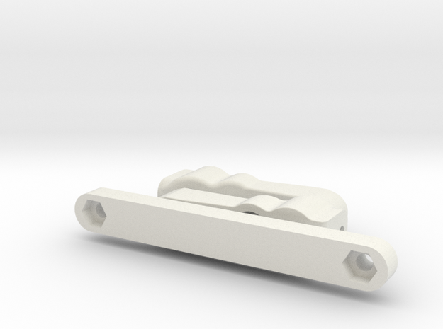 Tamiya Terra Scorcher Bearing Steering Set in White Natural Versatile Plastic