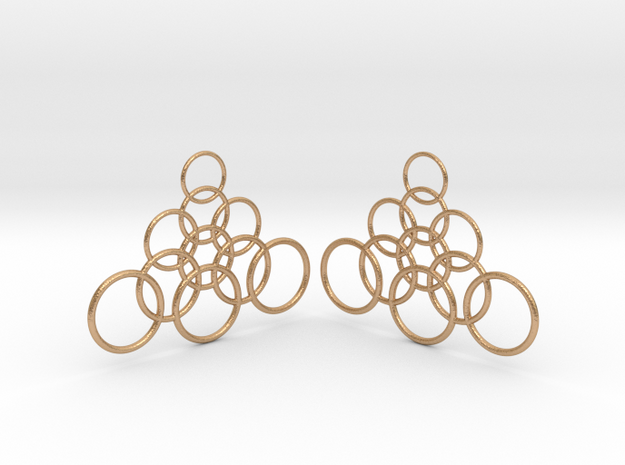 Ringy Earrings in Natural Bronze