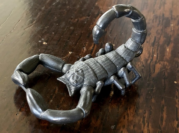 Scorpion Bottle Opener in Polished and Bronzed Black Steel