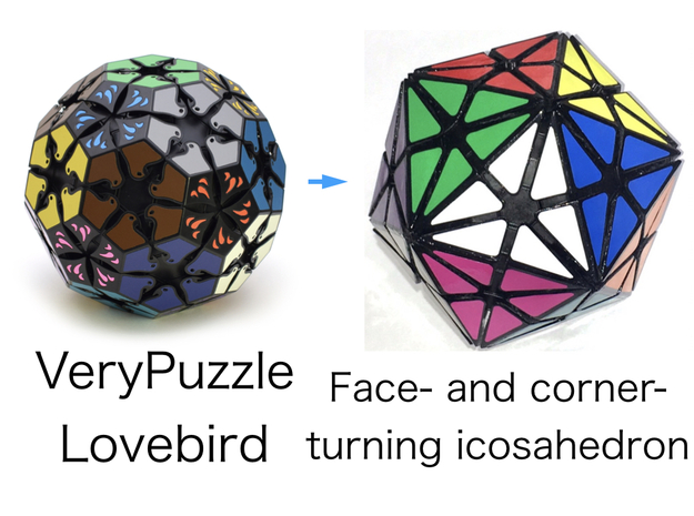FACTI modified from VeryPuzzle Lovebird in White Natural Versatile Plastic