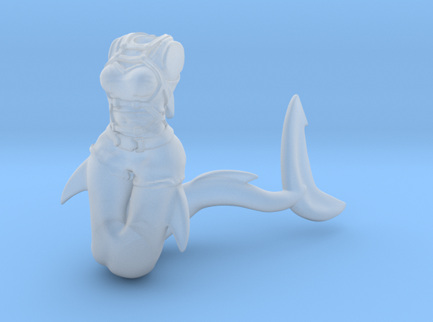 Anthropomorphic female light armor sharktaur 3 (HS in Smooth Fine Detail Plastic
