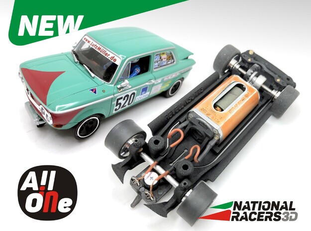 Chassis - Revell NSU TTS (Inline-AiO) in Black PA12