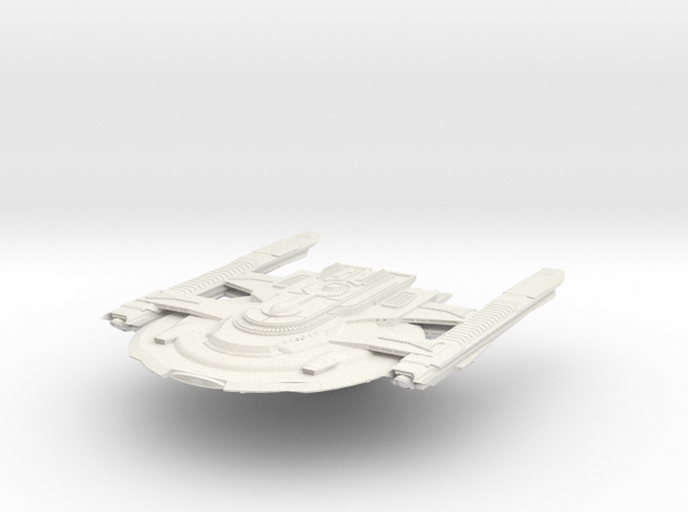 Federation Phantom Class II refit  HvyCruiser in White Natural Versatile Plastic