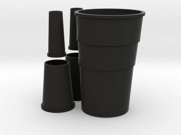 1/96 scale Nansen Stacks Set in Black Natural Versatile Plastic