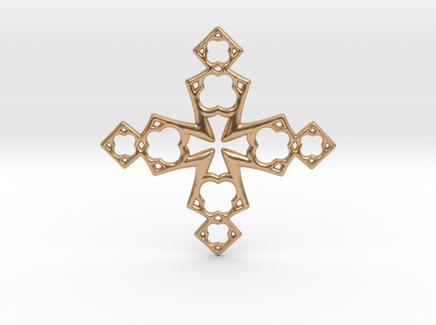 Cross in Polished Bronze