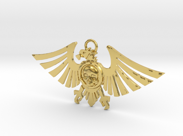 Leguio Custodes Aquila Necklace in Polished Brass