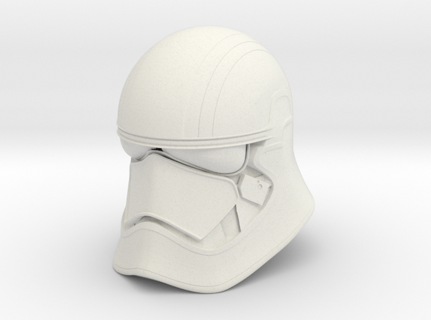 Phase Helmet in White Natural Versatile Plastic: Small