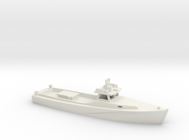 1/87 Scale Chesapeake Bay Deadrise Workboat 2 in White Natural Versatile Plastic