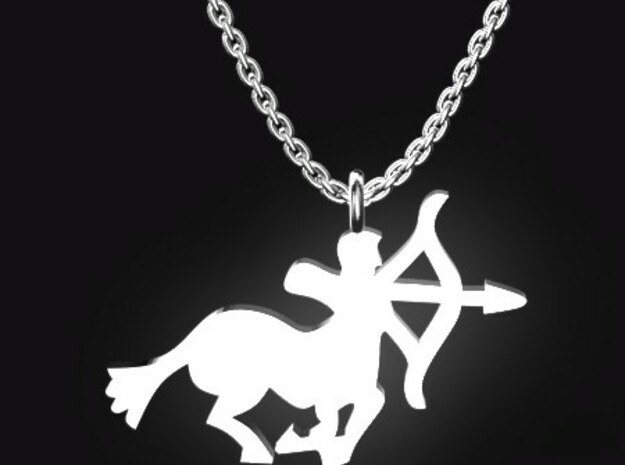 SAGITTARIUS for 11/23~12/21 birth . in Polished Bronzed Silver Steel